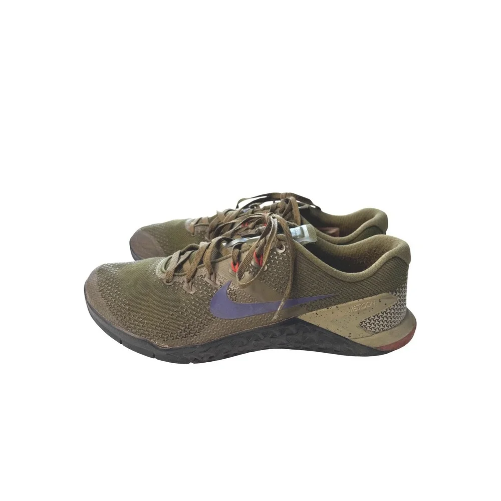 Nike Metcon 4 Mens Training Shoes Olive Green Purple AH7463-342 Size 11